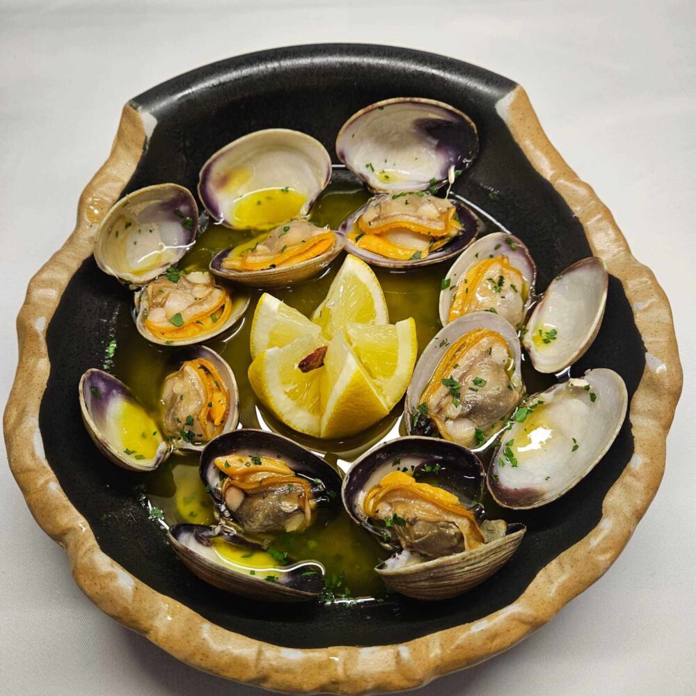 Almejas de Carril al Ajillo