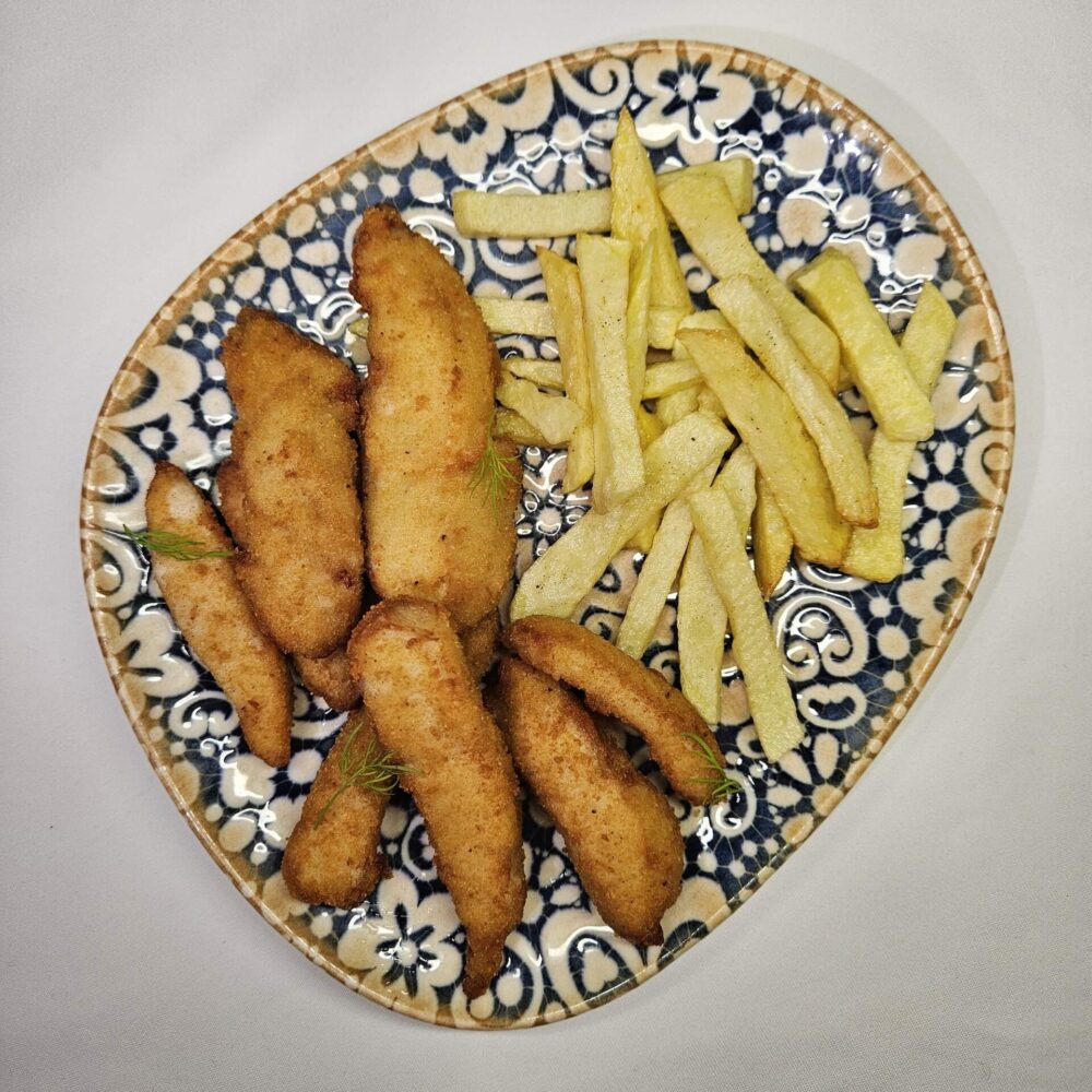 Fingers de Pollo con Patatas Fritas